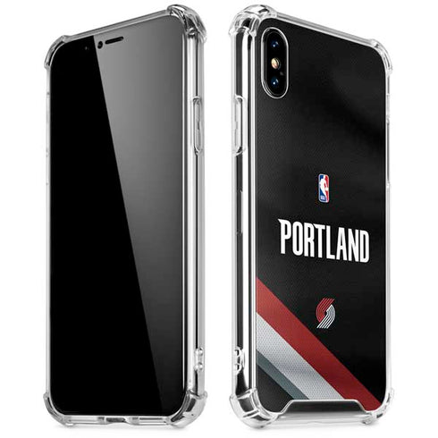 NBA Portland Trail Blazers Jersey iPhone XS Max Clear Case