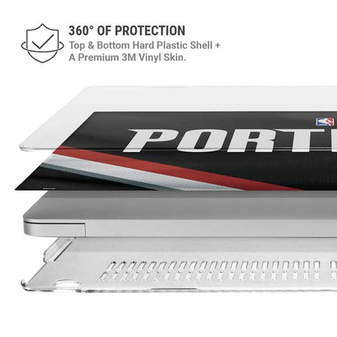 NBA Portland Trail Blazers Jersey MacBook Pro 16in (2021-25) Case plus Skin