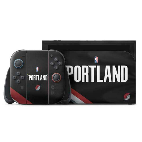 NBA Portland Trail Blazers Jersey Nintendo Switch 2 (2025) with Joy-Con Skin