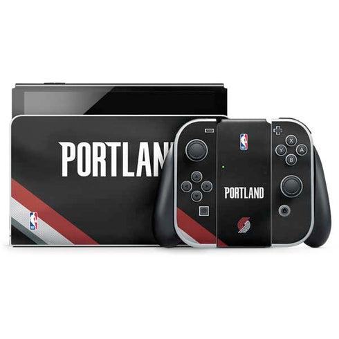 NBA Portland Trail Blazers Jersey Nintendo Switch OLED (2021) Skin