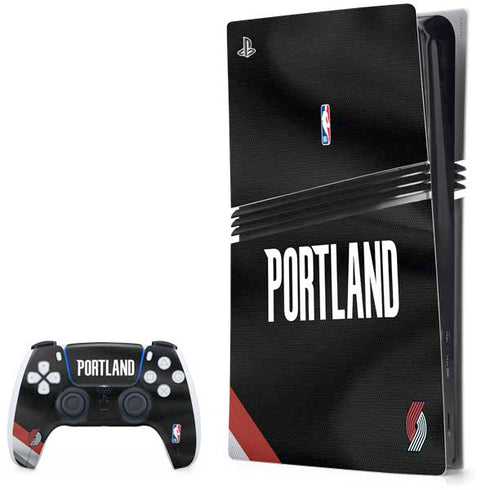 NBA Portland Trail Blazers Jersey PS5 Pro Bundle Skin