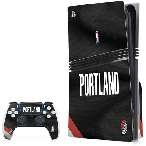 NBA Portland Trail Blazers Jersey PS5 Pro Disk Bundle Skin