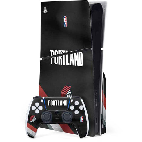 NBA Portland Trail Blazers Jersey PS5 Slim Disk Bundle Skin