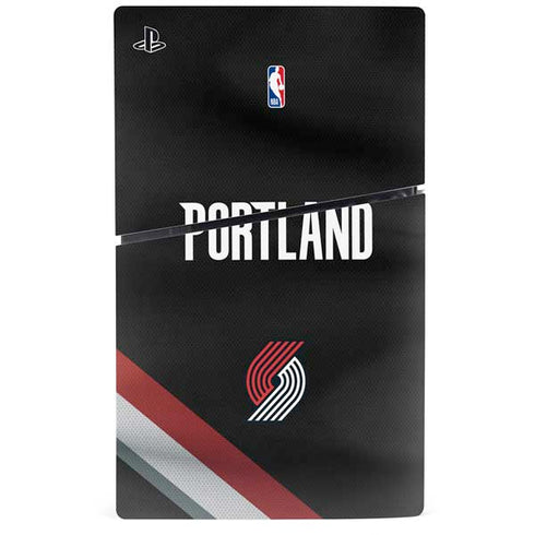 NBA Portland Trail Blazers Jersey PS5 Slim Disk Console Skin