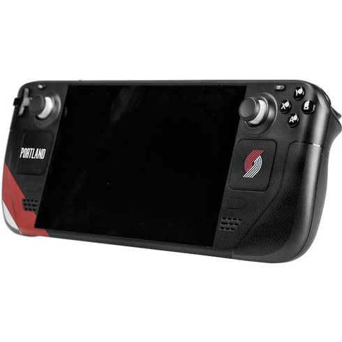NBA Portland Trail Blazers Jersey Steam Deck Handheld Gaming Computer OLED Skin