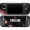 NBA Portland Trail Blazers Jersey Steam Deck Handheld Gaming Computer Skin