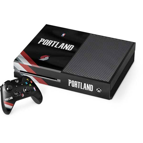 NBA Portland Trail Blazers Jersey Xbox One Console and Controller Bundle Skin