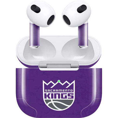 NBA Sacramento Kings Distressed Apple AirPods (3rd Gen 2021) Skin