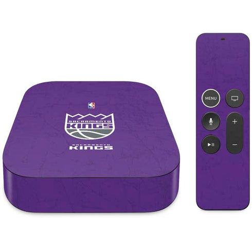 NBA Sacramento Kings Distressed Apple TV Skin