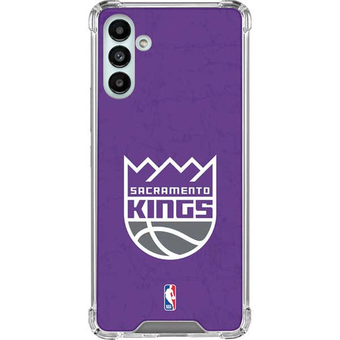 NBA Sacramento Kings Distressed Galaxy A13 5G Clear Case