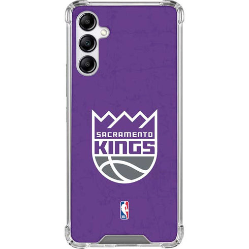 NBA Sacramento Kings Distressed Galaxy A15 5G Clear Case