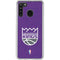 NBA Sacramento Kings Distressed Galaxy A21 Clear Case