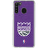 NBA Sacramento Kings Distressed Galaxy A21 Clear Case