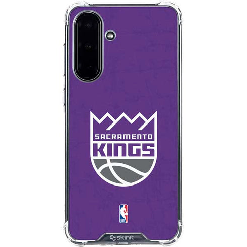 NBA Sacramento Kings Distressed Galaxy A36 5G Clear Case
