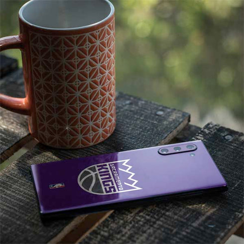 NBA Sacramento Kings Distressed Galaxy Note 10 Skin