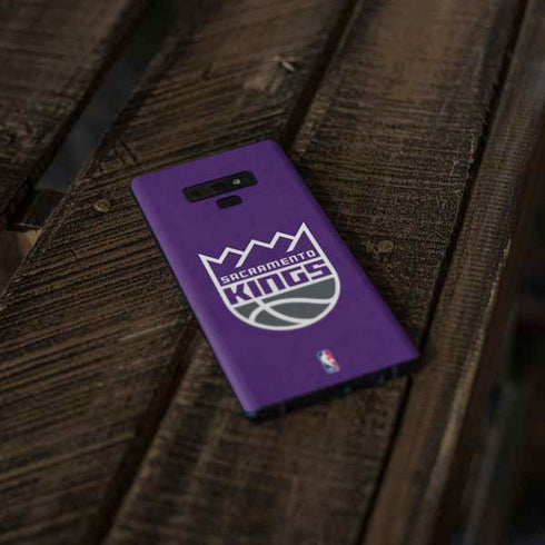 NBA Sacramento Kings Distressed Galaxy Note 9 Skin