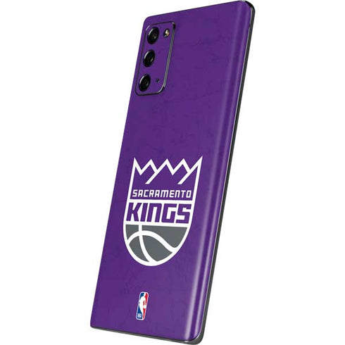 NBA Sacramento Kings Distressed Galaxy Note20 5G Skin