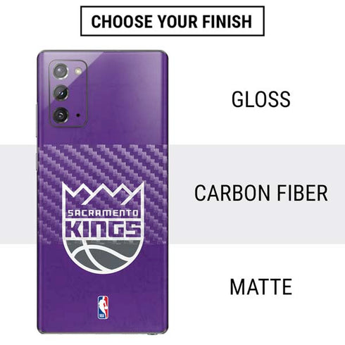 NBA Sacramento Kings Distressed Galaxy Note20 5G Skin