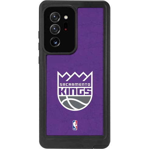NBA Sacramento Kings Distressed Galaxy Note20 Ultra 5G Waterproof Case