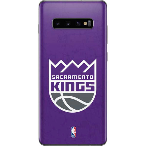 NBA Sacramento Kings Distressed Galaxy S10 Plus Skin