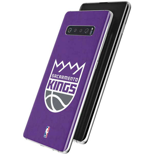 NBA Sacramento Kings Distressed Galaxy S10 Plus Skin