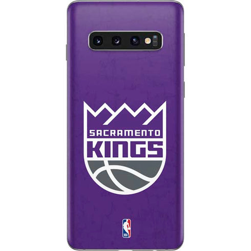 NBA Sacramento Kings Distressed Galaxy S10 Skin
