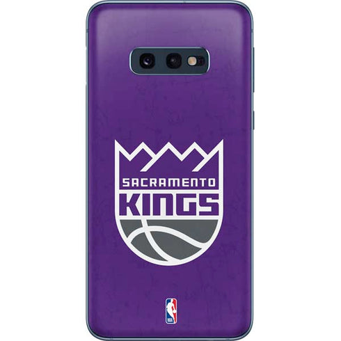 NBA Sacramento Kings Distressed Galaxy S10e Skin