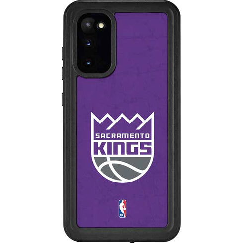 NBA Sacramento Kings Distressed Galaxy S20 Waterproof Case