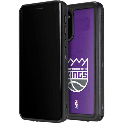 NBA Sacramento Kings Distressed Galaxy S20 Waterproof Case