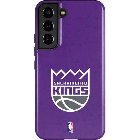 NBA Sacramento Kings Distressed Galaxy S22 Pro Case