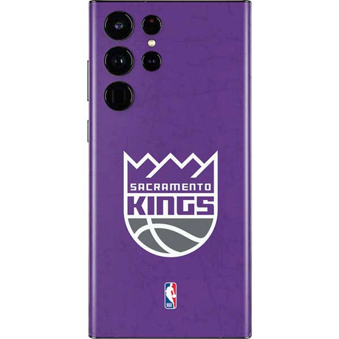 NBA Sacramento Kings Distressed Galaxy S22 Ultra Skin