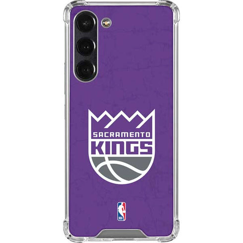 NBA Sacramento Kings Distressed Galaxy S23 FE Clear Case