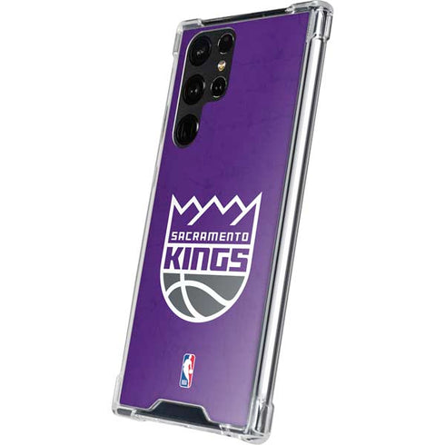NBA Sacramento Kings Distressed Galaxy S23 Ultra Clear Case