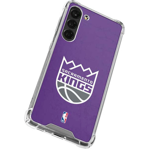 NBA Sacramento Kings Distressed Galaxy S24 FE Clear Case