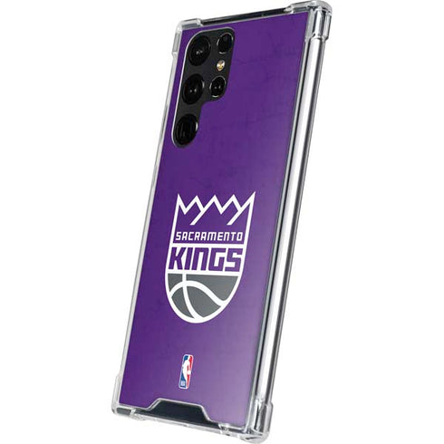 NBA Sacramento Kings Distressed Galaxy S24 Ultra Clear Case