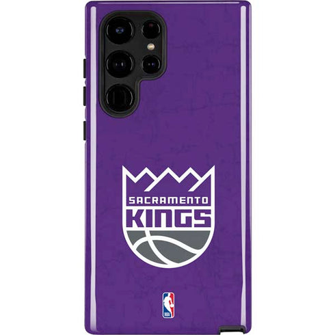 NBA Sacramento Kings Distressed Galaxy S24 Ultra Impact Case