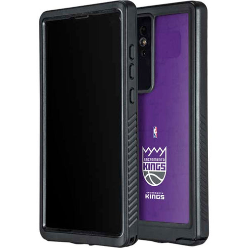 NBA Sacramento Kings Distressed Galaxy S24 Ultra Waterproof Case