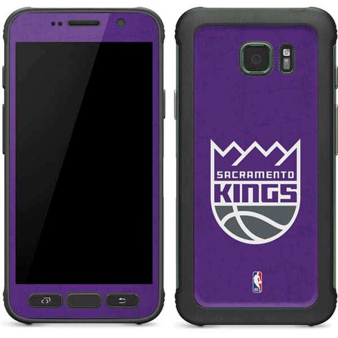 NBA Sacramento Kings Distressed Galaxy S7 Active Skin