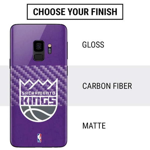 NBA Sacramento Kings Distressed Galaxy S9 Skin