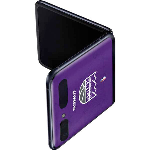 NBA Sacramento Kings Distressed Galaxy Z Flip Skin