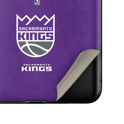 NBA Sacramento Kings Distressed Galaxy Z Flip Skin