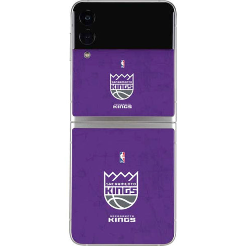 NBA Sacramento Kings Distressed Galaxy Z Flip3 5G Skin