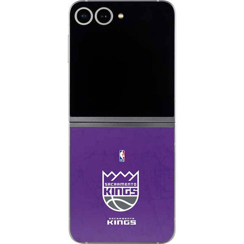 NBA Sacramento Kings Distressed Galaxy Z Flip6 Skin