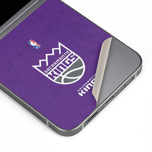 NBA Sacramento Kings Distressed Galaxy Z Flip6 Skin