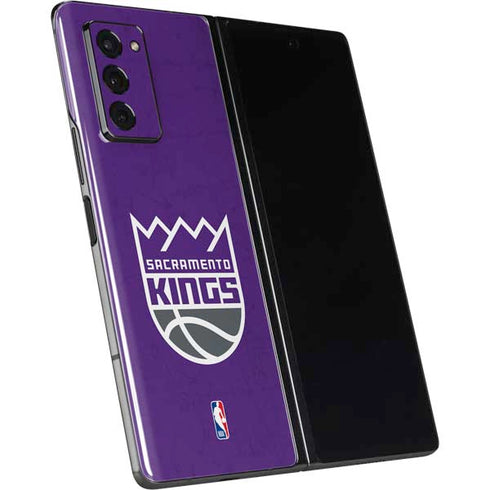 NBA Sacramento Kings Distressed Galaxy Z Fold2 5G Skin