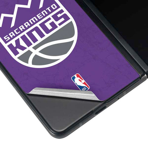 NBA Sacramento Kings Distressed Galaxy Z Fold3 5G Skin