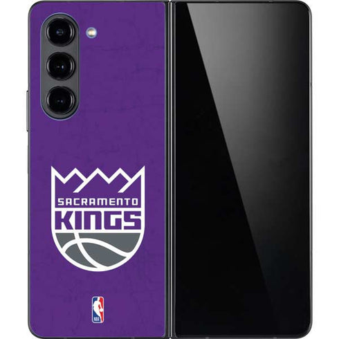 NBA Sacramento Kings Distressed Galaxy Z Fold5 5G Skin