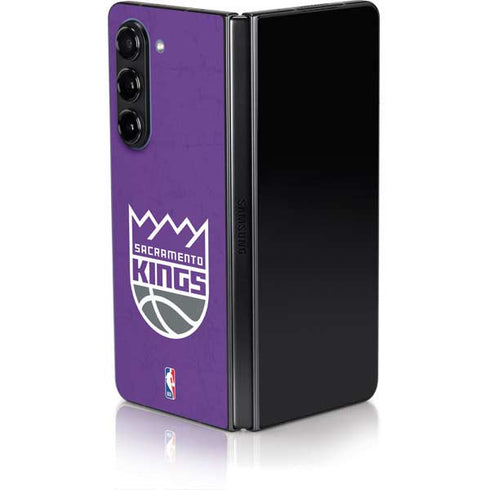 NBA Sacramento Kings Distressed Galaxy Z Fold5 5G Skin
