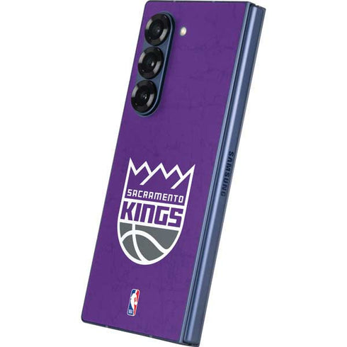 NBA Sacramento Kings Distressed Galaxy Z Fold6 Skin
