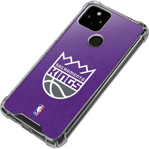 NBA Sacramento Kings Distressed Google Pixel 4a 5G Clear Case